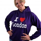 I Love London Sweatshirt   Purple