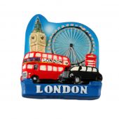 Blue London Icons Magnet